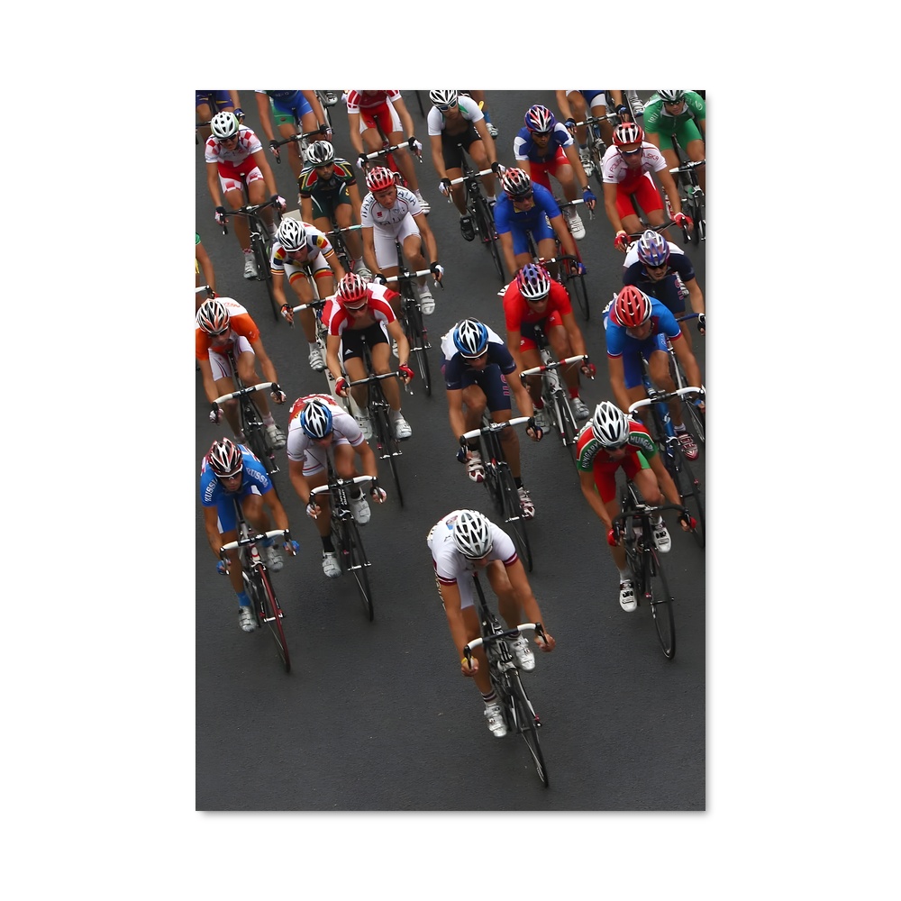 Poster Cyclistes en Piste